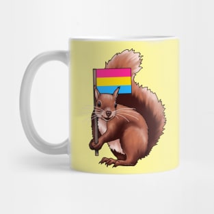 Squirrel with a Pan Flag Mug